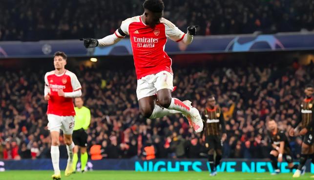 Champions League-Saka Jesus Odegaard scores Arsenal 6-0 Lens